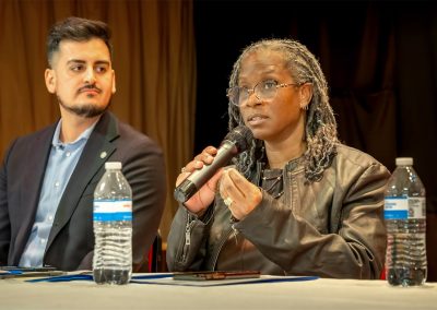 Senator Camileri and Senator Geiss at Voting Rights Town Hall