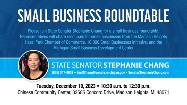 Join Sen. Chang at Upcoming Roundtable Events!