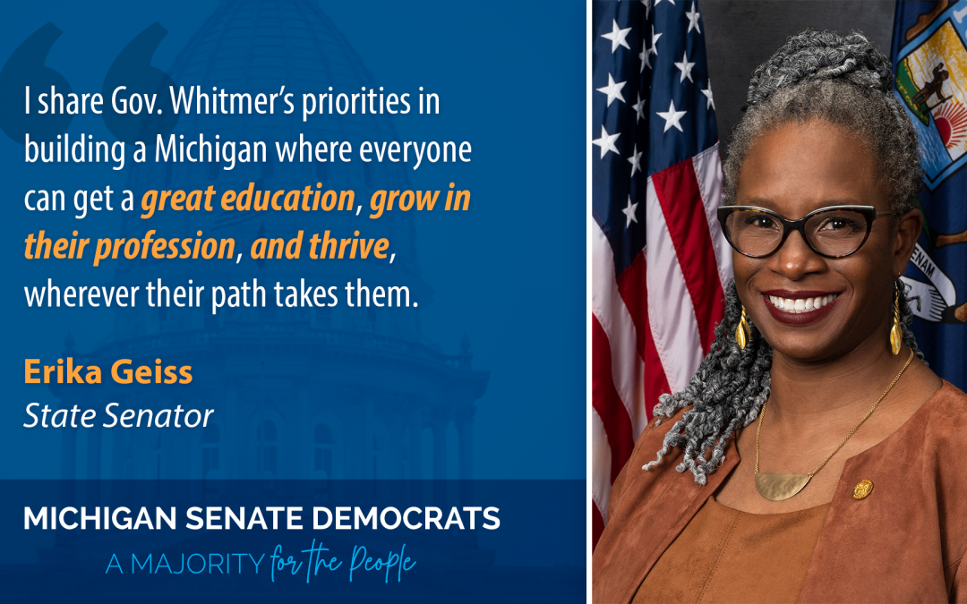 Sen. Geiss on Gov. Whitmer’s State of the State Address