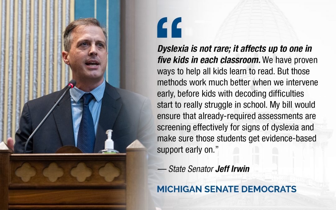 Democratic Legislators Introduce Legislation to Help Students with Dyslexia
