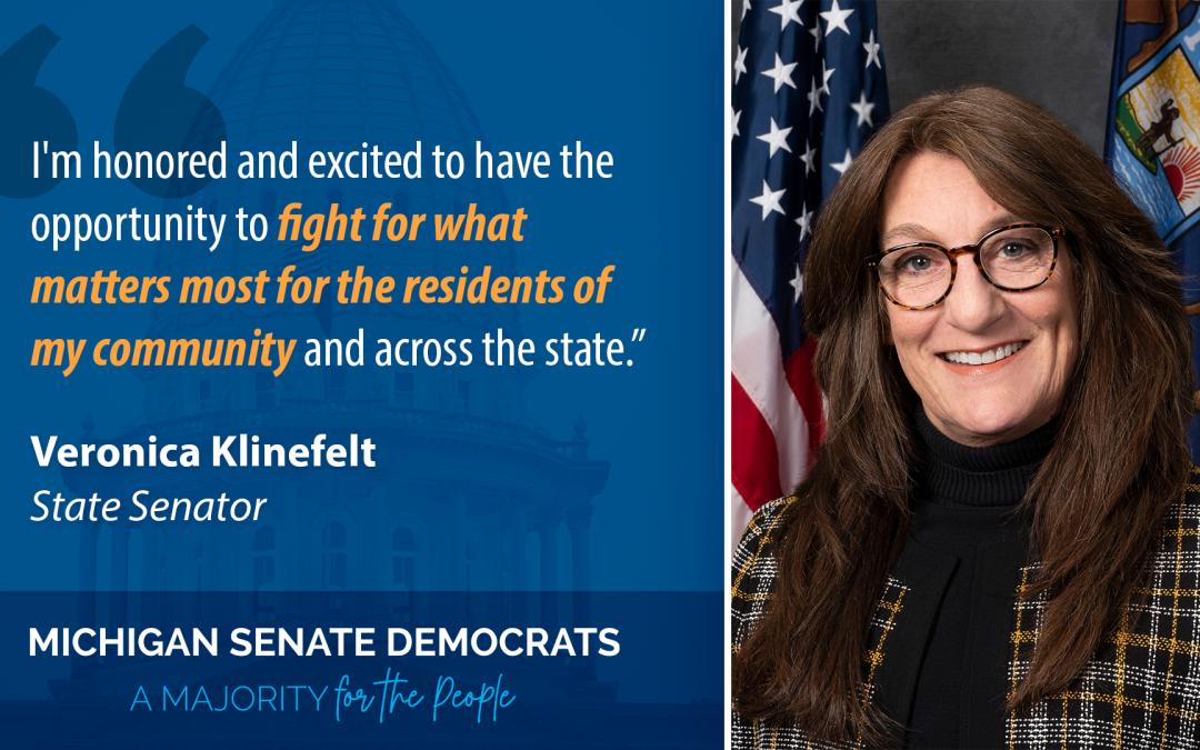 Sen. Klinefelt on Being Sworn Into 102nd Michigan Legislature