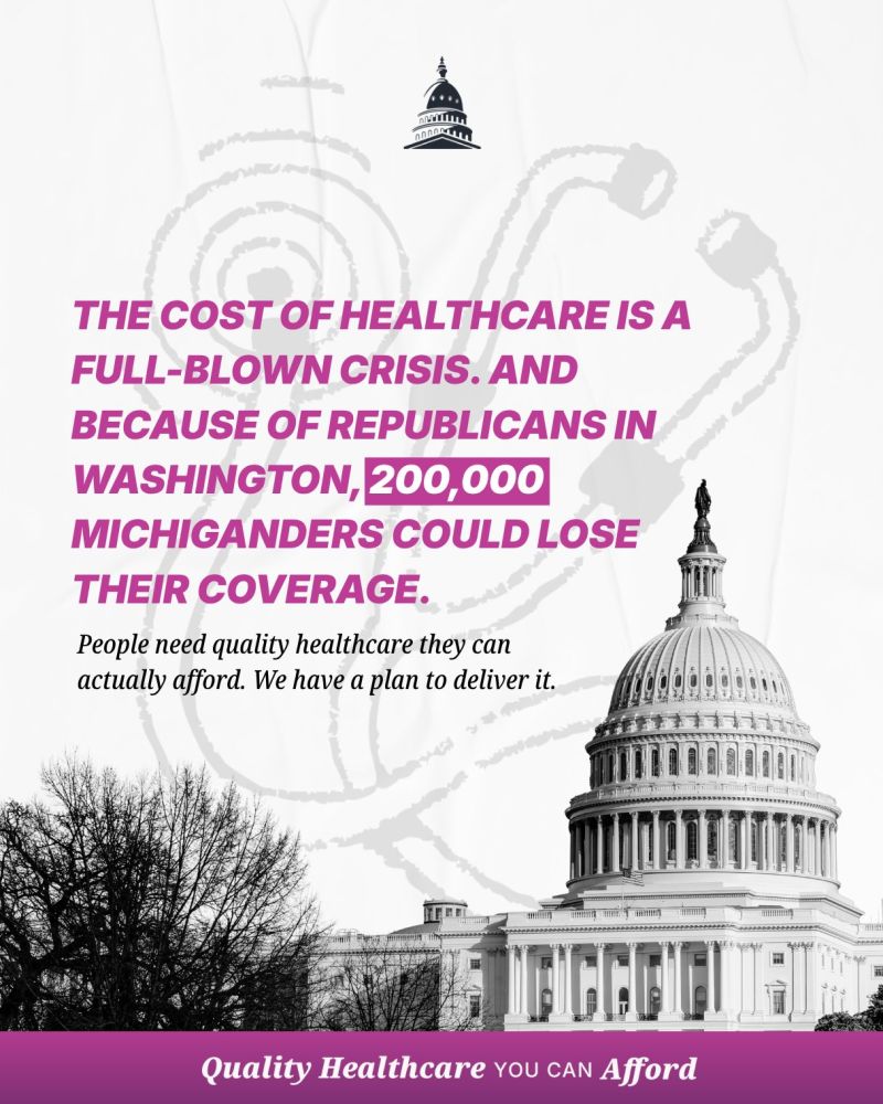 Image for the Tweet beginning: Michigan Senate Dems are taking