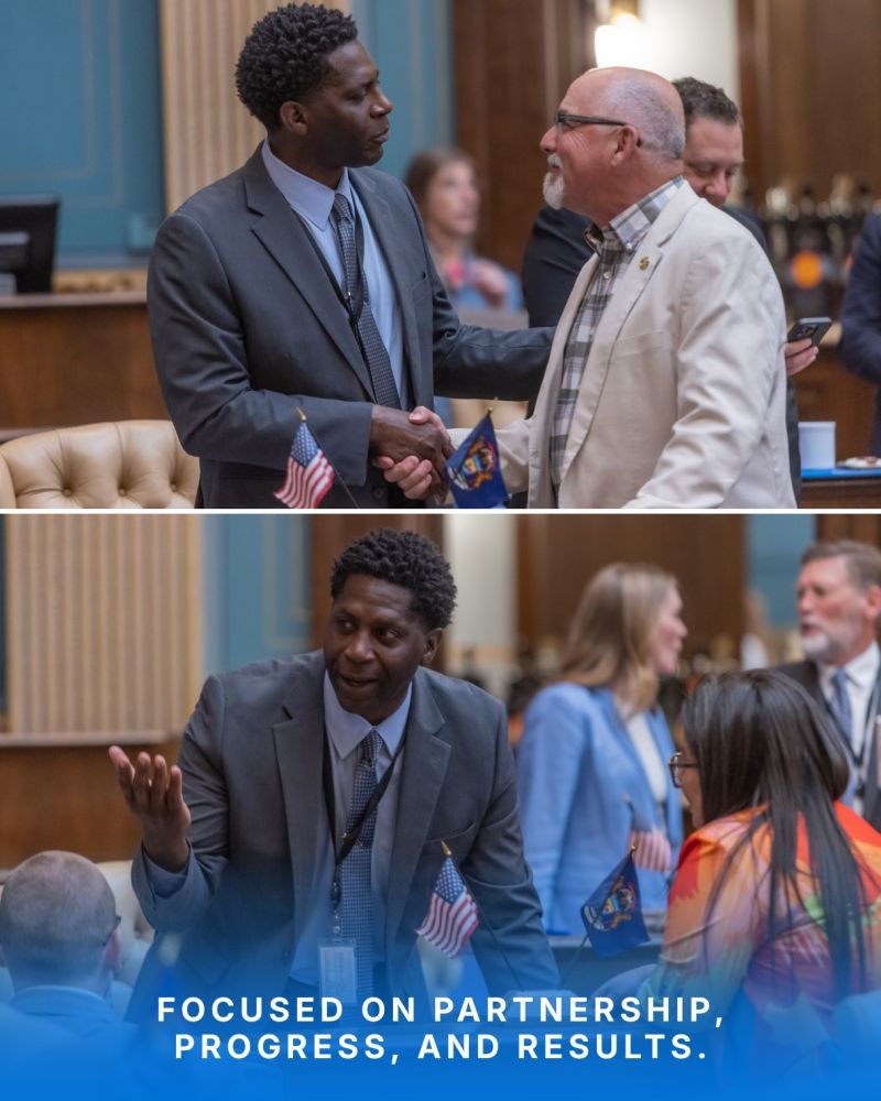 Image for the Tweet beginning: Our newest member, Sen. Chedrick