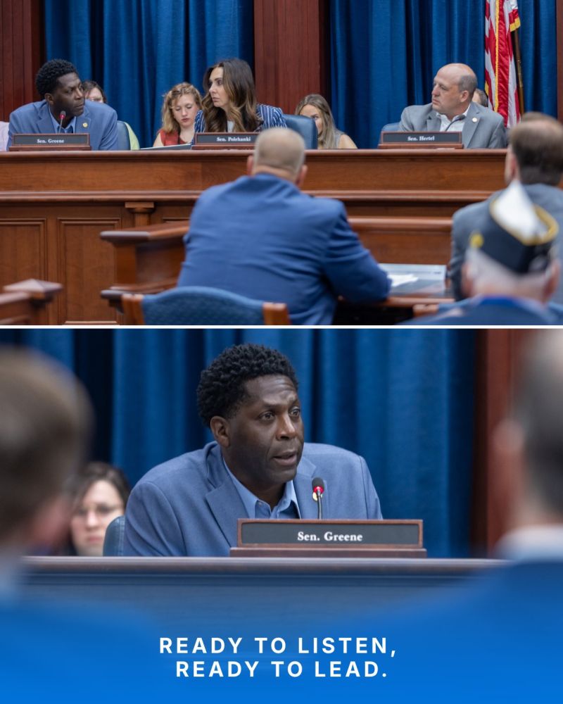 Image for the Tweet beginning: Our newest member, Sen. Chedrick