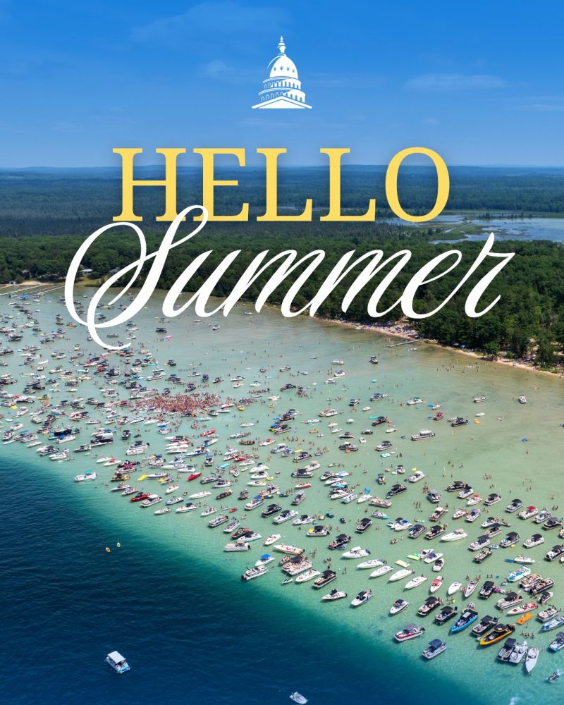 Image for the Tweet beginning: ☀️ Michigan summers are unmatched!